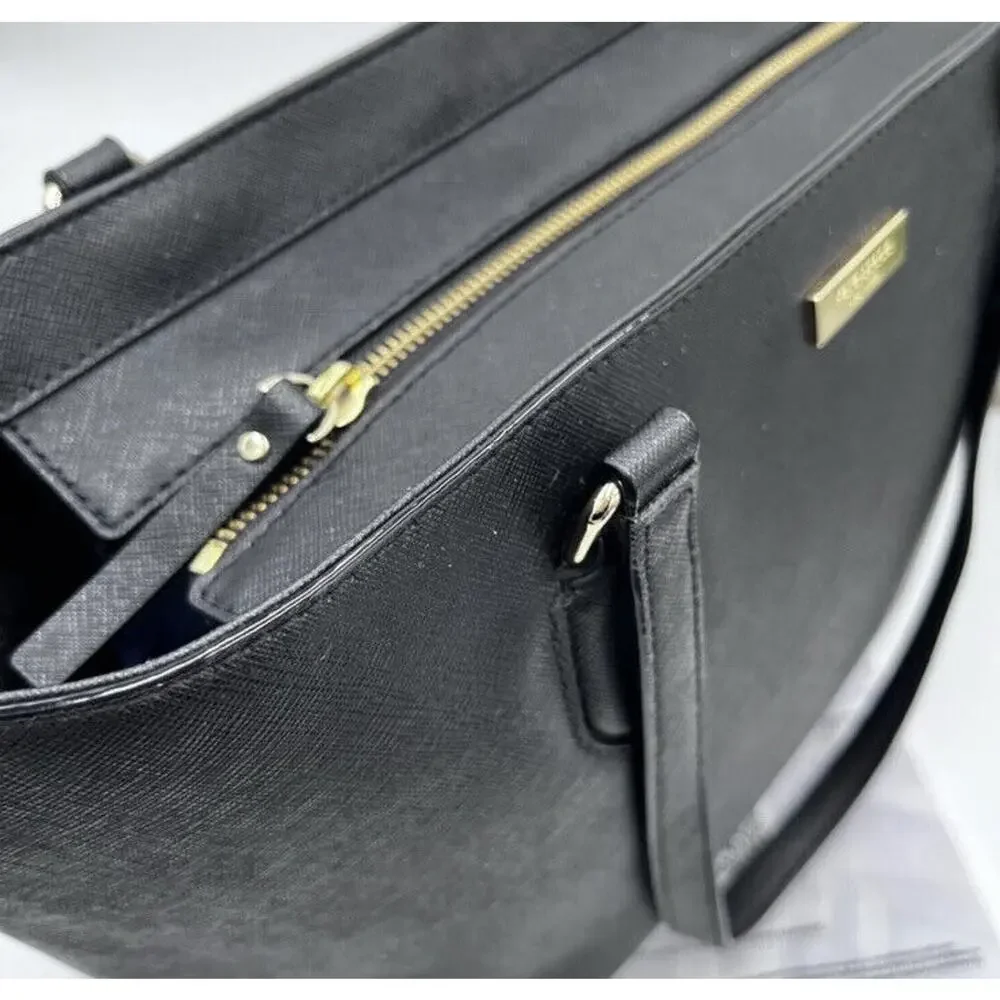 Kate‎ Spade Authenticated Dally Laurel Way Shoulder Bag Leather Black WKRU4094